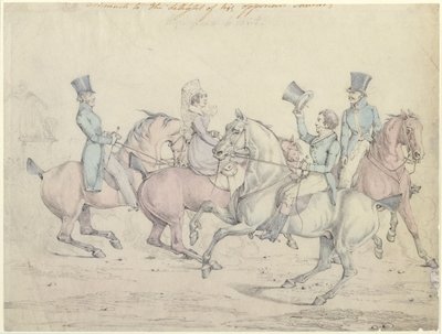 Passeggiata mattutina, disegno originale per la tavola 12 di 
